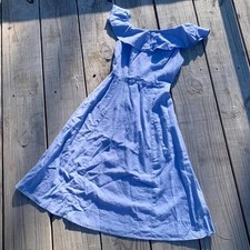 Baby Blue Ruffley Summer Dress Women's size 0