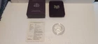 1988-S American Silver Eagle Dollar Proof $1 1 oz .999 Fine Silver OGP and COA