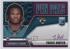 2025 Panini Donruss Elite Pen Pals Purple Ink Travis Hunter #PP-THU Auto 3c2