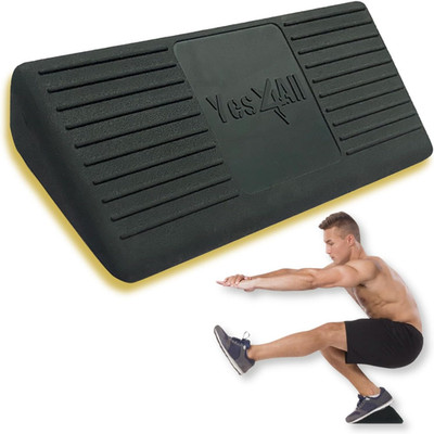 Yes4All Ankle Calf Stretcher 450Lbs Rubber Slant Board Improving Mobility
