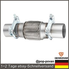 Flexrohr + 2x Schellen 45x100/210mm Edelstahl Geeignet für Seat Leon Ibiza