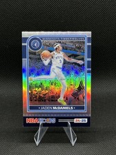 2024-25 Panini Hoops Jaden McDaniels Premium Silver Holo Prizm #6 Timberwolves