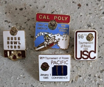Lot 4 Tournament of Roses USC Cal Poly Pacific League  Pins U. of S. California
