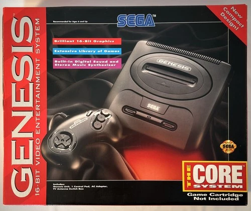 Vintage Sega Genesis Model 2 Core System (BOX & INSERT ONLY) NO CONSOLE - NICE!