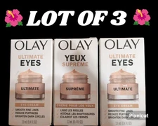  Lot of 3 Olay Ultimate Eyes Eye Cream Wrinkles Puffiness Dark Circles NEW