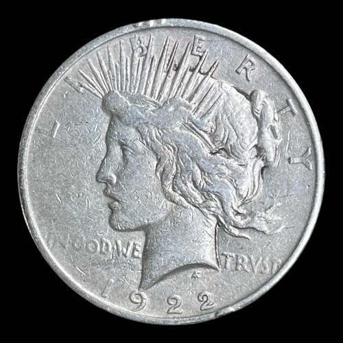 1922-D Peace Silver Dollar, XF