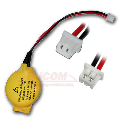 Für IBM Batterie für Thinkpad 600 600E 600X Cmos Bios Batterie mit Stecker NEU