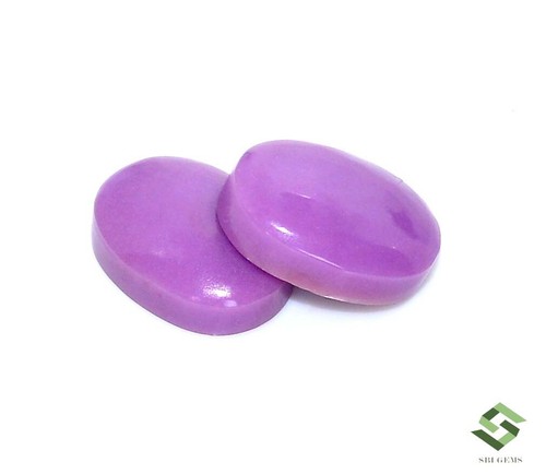 15x11 mm Natural Phosphosiderite Oval Cabochon Pair 14.04 CTS Loose Gemstones - Picture 6 of 7