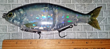 W BLUE Mullet TARUOR 7" Lg. Sinking Glide Bait Big Bass Jointed Swimbait 2.8 oz