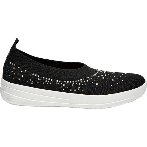 FitFlop Uberknit Ballerina Ombre Crystal Shoes ~ 9 ~ Black ~ $118 - Imagen 2 de 10