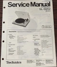 Technics SL-B202 Turntable Service Manual - Original