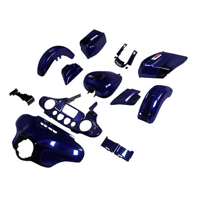 Complete HR3 Body Kit – Zephyr Blue/Black Sunglo – Fits Harley