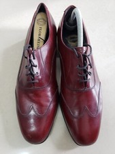 Florsheim Classic Mens Wingtip Brown Leather Shoes - Size 8 US