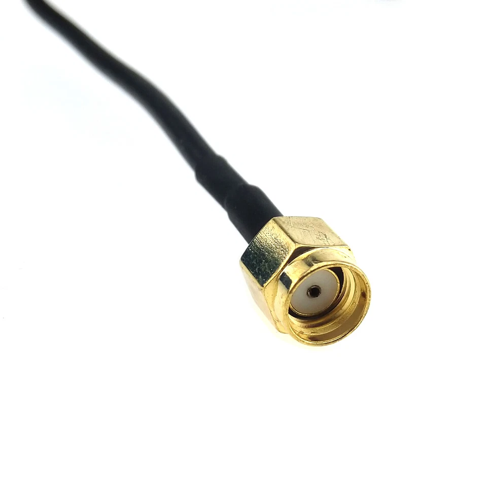 WiFi Antenna Dual RP-SMA Extansion Cable Magnetic Base 6dBi Wireless Booster - Image 3 of 4