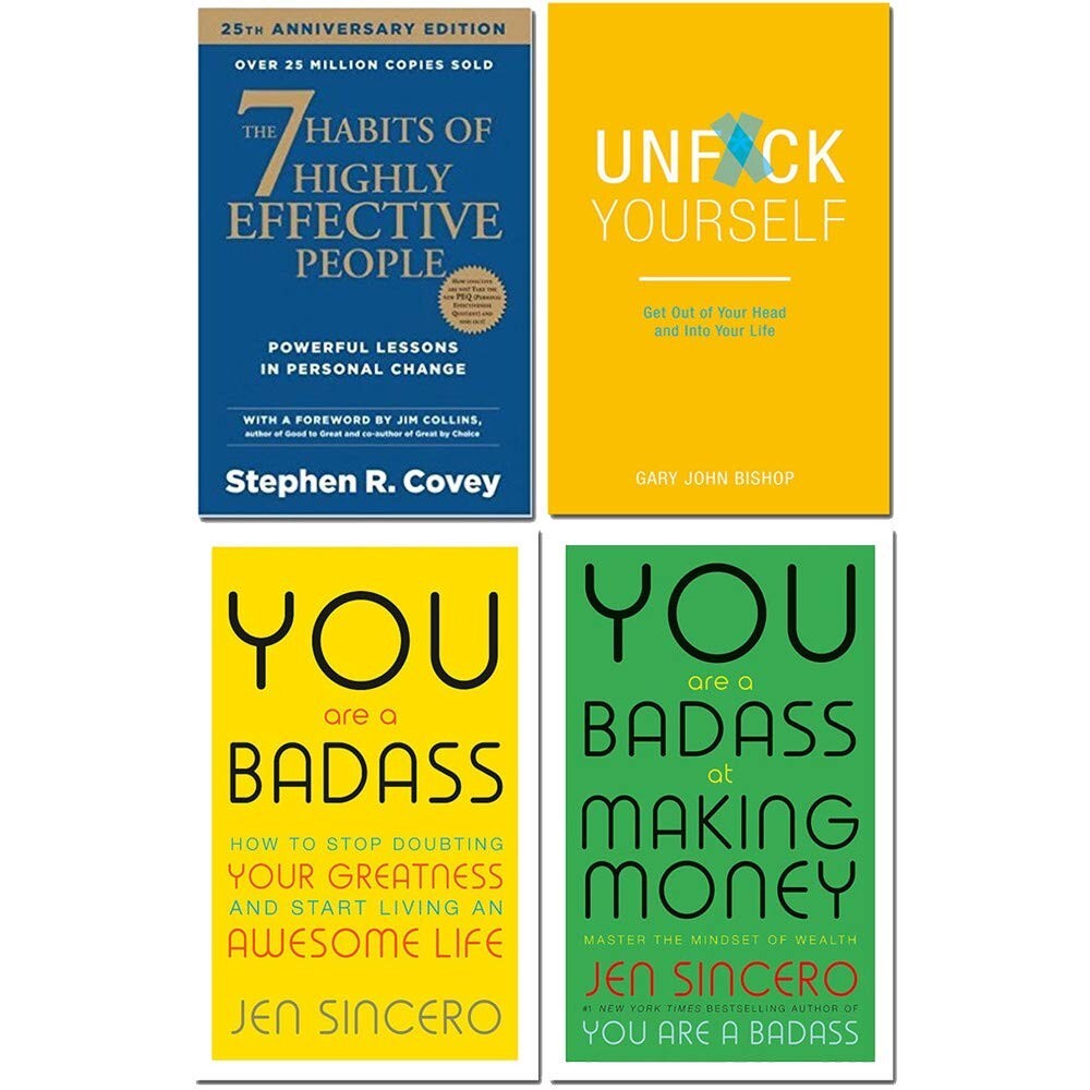 7 Habits of highly effective people,unfck yourself,you are a badass 4 Books Set - Image 2