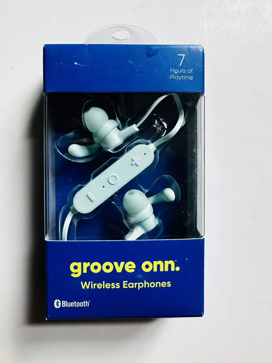 Groove Onn Wireless Headphones Waterproof Sport Hooks Earbuds LT