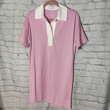 NWT Everlane The Organic Cotton Polo Dress Mauve Lilac Size Small