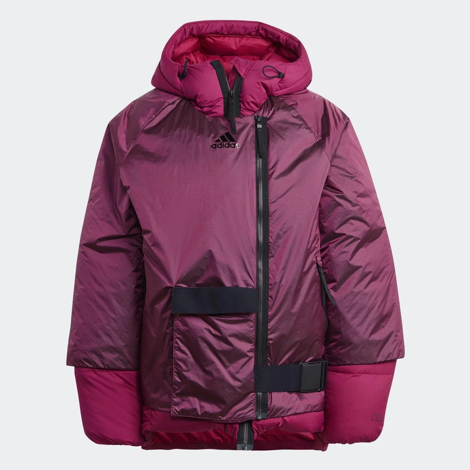 NUEVA Chaqueta de Plumón Adidas Talla Pequeña S Para Mujer COLD.RDY Borgoña 2 en 1 FT2458 Foto 2 de 4