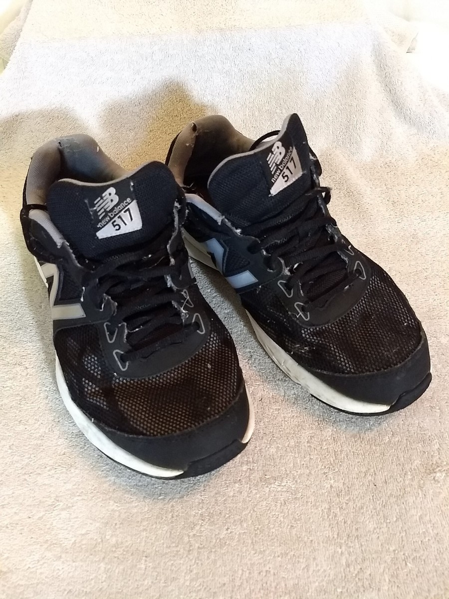 New Balance Mens 517 Black Running Shoes, Size: 4E #MT72+7