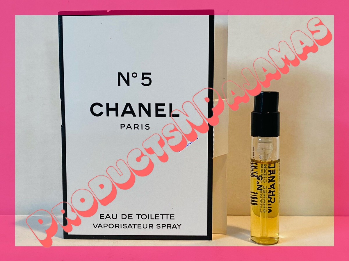 Chanel CHANEL No 5 Eau de Toilette .06oz/2ml CARDED SAMPLE Chanel CHANEL No 5 Eau de Toilette .06oz/2ml CARDED SAMPLE