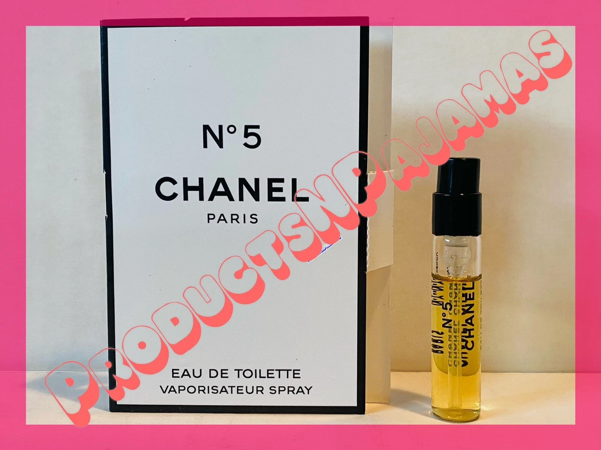 Chanel CHANEL No 5 Eau de Toilette .06oz/2ml CARDED SAMPLE Very HARD to FIND