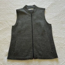 Red Maple Sportswear Sweater Vest Womens M Gray Alpaca Blend Warm Preppy Gorp