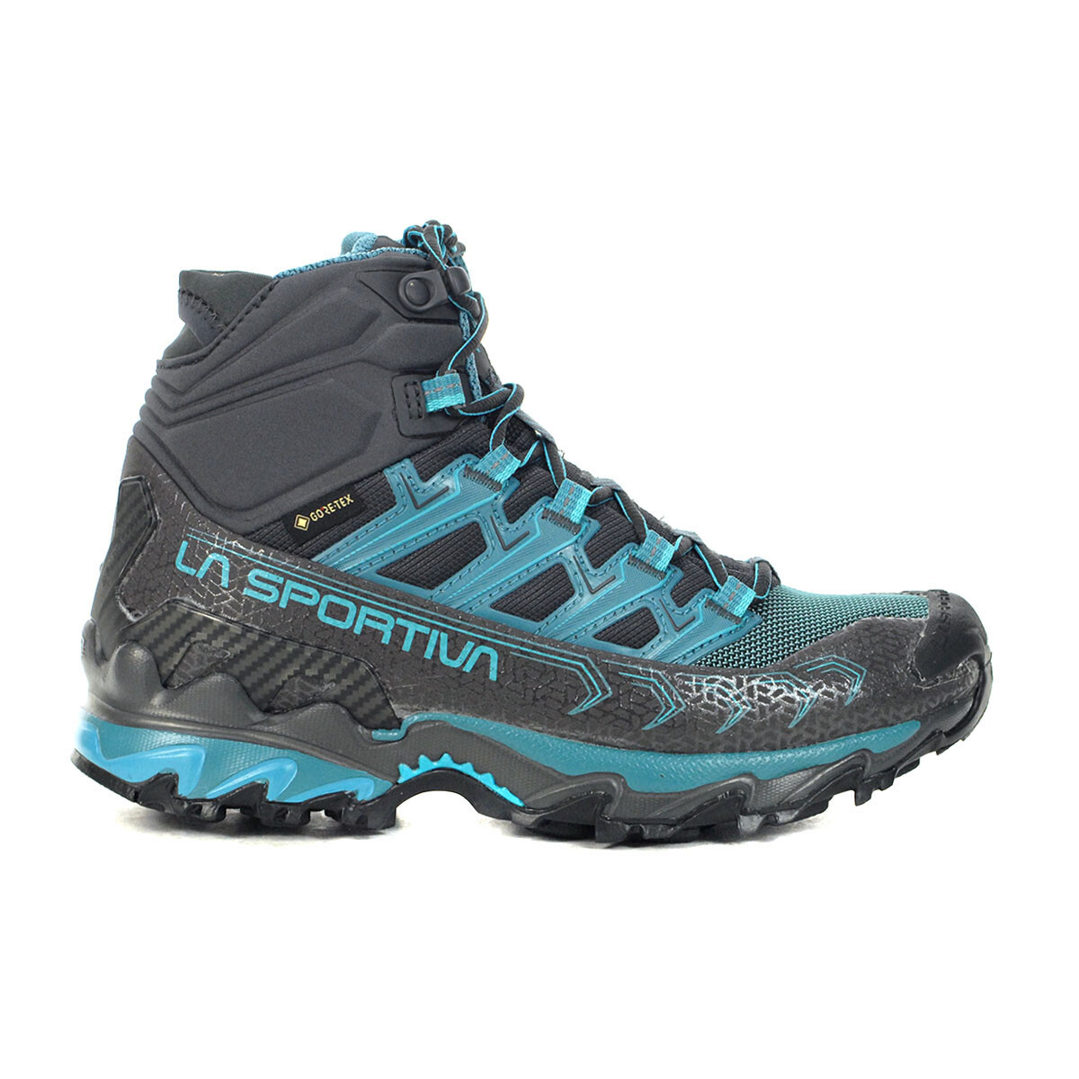 Botas de senderismo La Sportiva Ultra Raptor II Mid GTX carbono/topacio para mujer 34D-900624