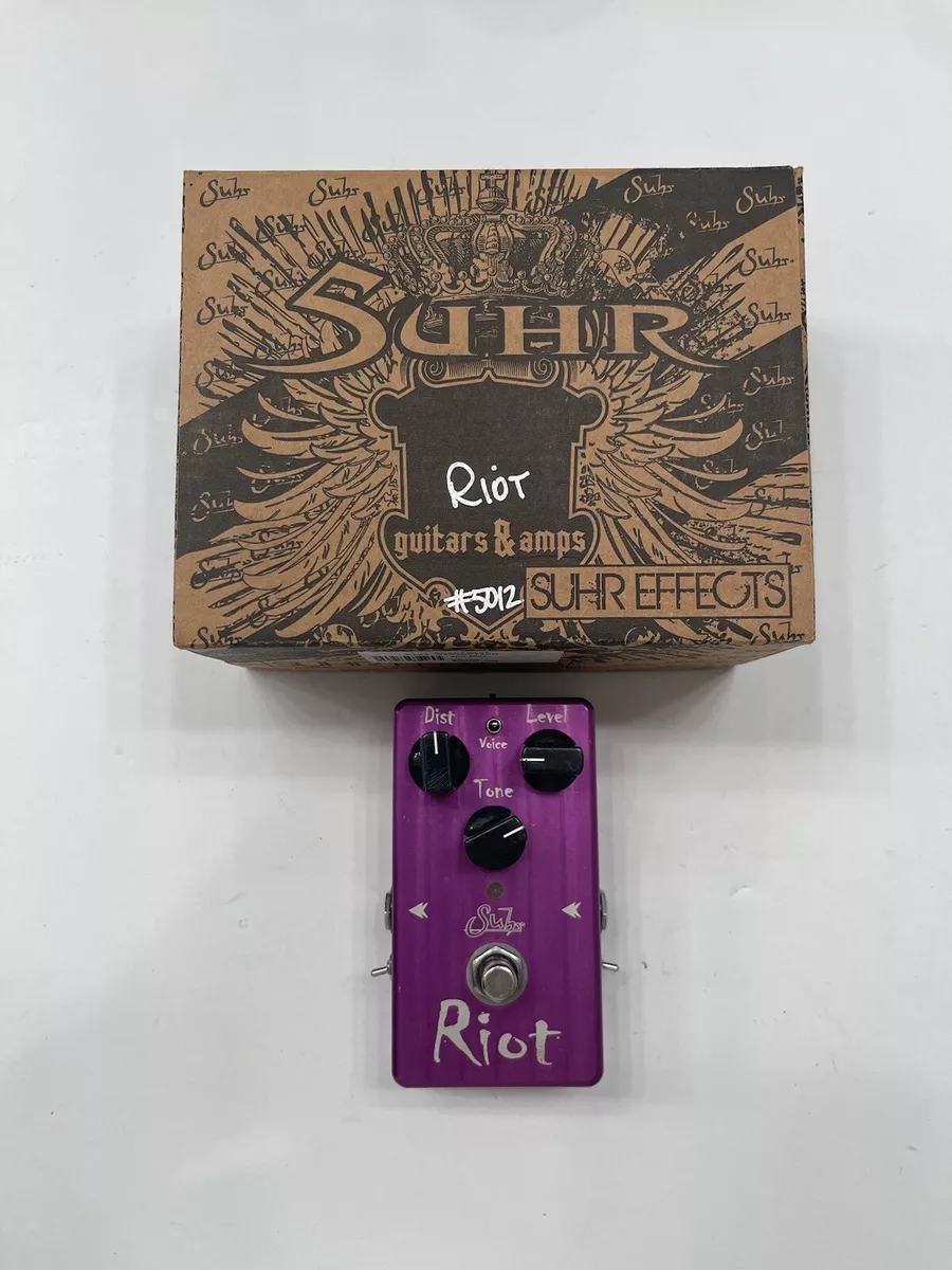 Suhr Riot Distortion Original V1 High Gain True Bypass Guitar Effect Pedal  + Box