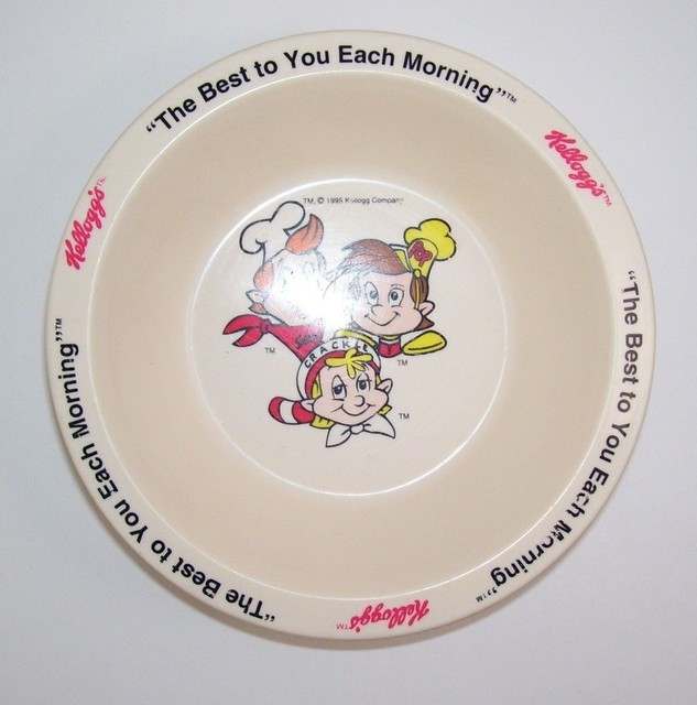 KELLOGGS SNAP CRACKLE POP PLASTIC CEREAL BOWL 1995 eBay