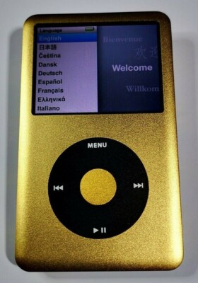 NEW Apple iPod Classic 7th Gen ( Gold & Black ) 2TB SSD MP3