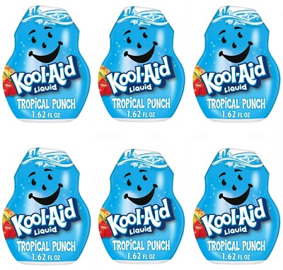 Kool-Aid Liquid Tropical Punch Naturally Flavored Soft Drink Mix 1.62 Oz Bottle