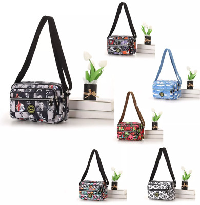 Season Design kleine Damen-Kuriertasche Crinkle Nylon Kuriertasche Schultertasche UK