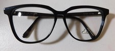 Vintage ELITE OPTICAL Marlene Black 59/16 Eyeglass Frame NOS A4