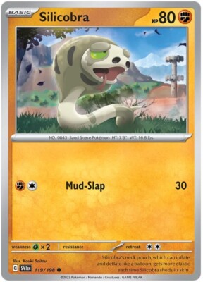 silicobra pokemon card TCG 119/198 If tails Silicobra 1枚 (Used) （1770993456）| magi