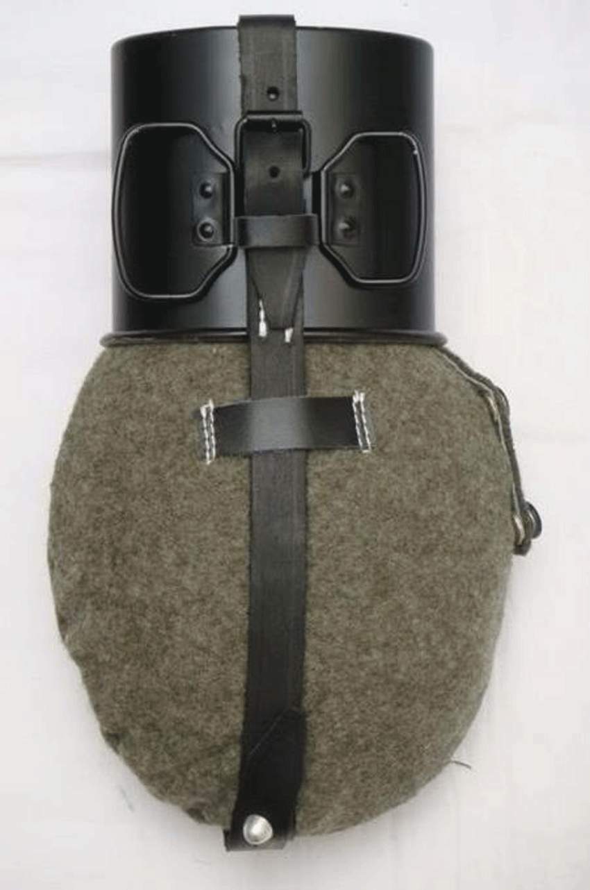 Military Bottle Kettle WWII German Canteen & Strap Set aluminium wool cover eBay