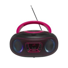 5706751040726 Denver TCL-212BT PINK CD-Player Tragbarer CD-Player Schwarz, Pink 