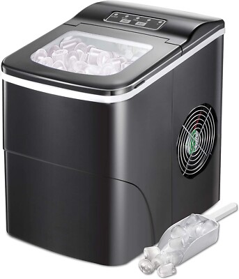 AGLUCKY Countertop Ice Maker Machine, Portable Ice Makers Countertop, Make 26 Lb