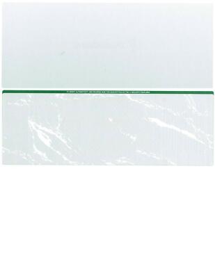 Security Check Paper, 24lb Grn Marble Ptrn, 8.5''x11'', Prfd, Ck in Cntr -100 Shts