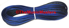 10 Gauge 60' ft SPEAKER WIRE Blue Black Premium HQ Car Audio Home Stereo Cable