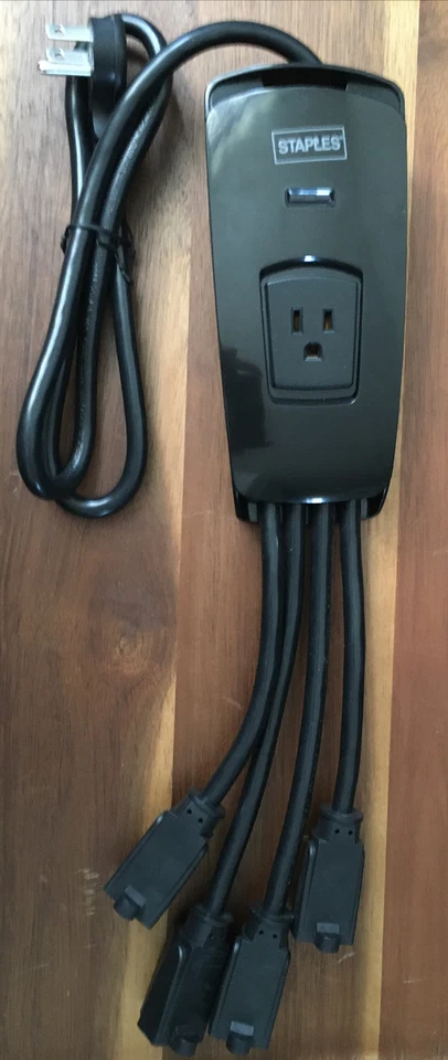 Staples Relocatable 5-Outlet PowerTap Power Supply 15A 125V AC, 50/60HZ - Image 2 of 4