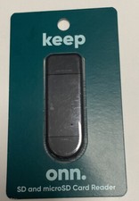 SD and microSD card reader - ONN - BRAND NEW