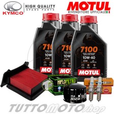 Tagliando KYMCO AK 550 2017 2018 2019 / MOTUL 7100 + Filtro olio aria e candele