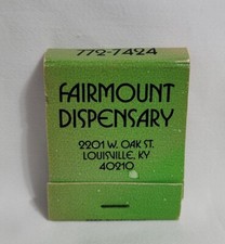 Vintage Matchbook Fairmount Dispensary Imported Beer Louisville KY Advertising