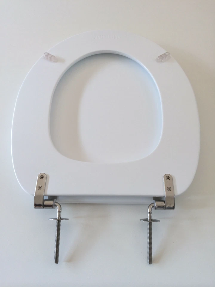 WC Sitz Polsi Soft gepolstert mit Edelstahlscharnieren, weiß 69502 - Bild 4 von 4
