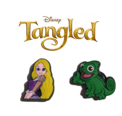 tangled Disney Croc Charms 2pc New ! Read Description 