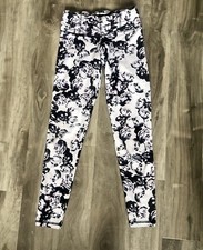 Strut-This Women's Leggings Size One Size Made in USA Black/White/purple