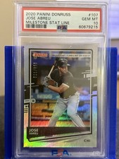 2020 Donruss #107 Jose Abreu Milestone 011/650 PSA 10 POP 1 🔥🔥