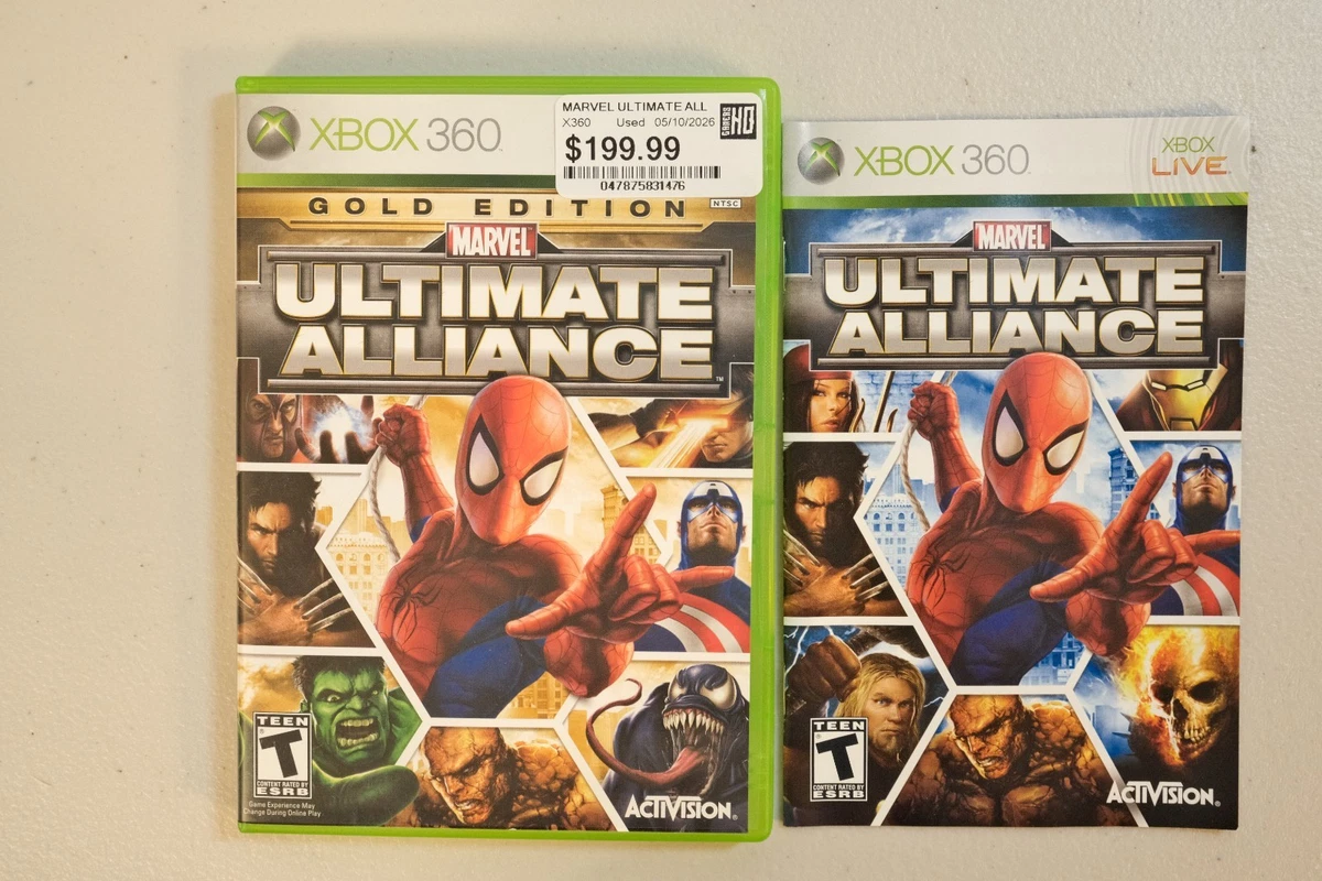 Marvel: Ultimate Alliance Microsoft Xbox 360 Video Games for sale