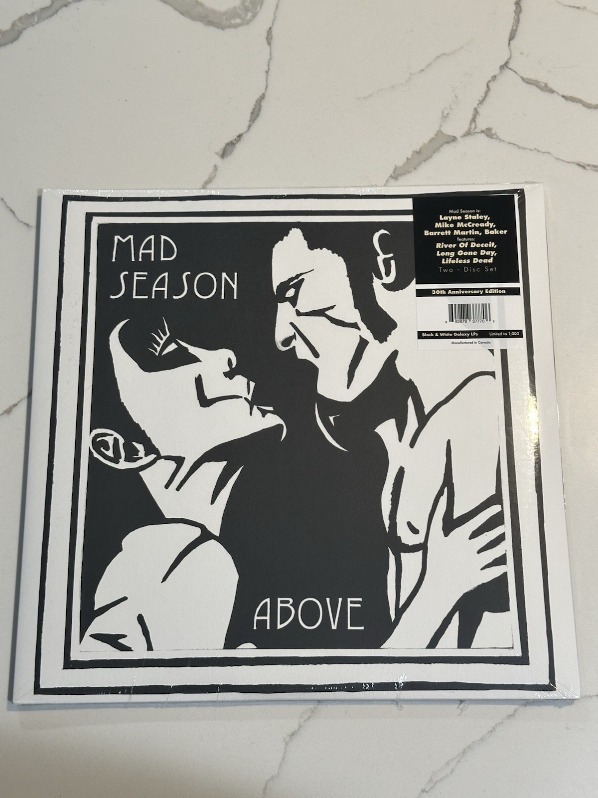 MAD SEASON ABOVE 30TH ANNIVERSARY Black White Galaxy Vinyl Limited Edition Ten Club Exclusive