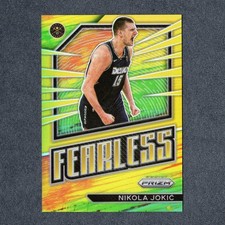 2022-23 Panini Prizm Nikola Jokic Fearless Gold Prizm 07/10 #Y
